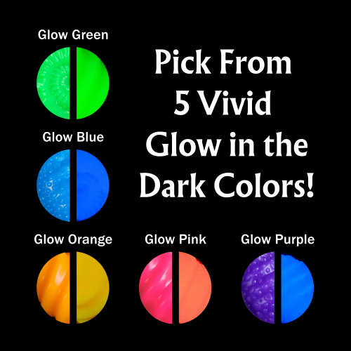5 Piece 3 Size Matching Set of Crystal Swirl Style Glow in the Dark Silicone Kegel Eggs - Image 2