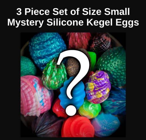 Small 3 Piece Set Mystery Pick Silicone Kegel Eggs