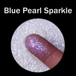 Blue Pearl Sparkle (Pearlescent & Semi-Transparent)