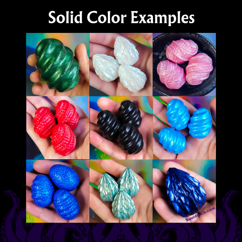 5 Piece 3 Size Set of Dino Style Semi-Transparent 'Pick Your Sparkle' Silicone Kegel Eggs - Image 3