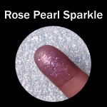 Rose Pearl Sparkle (Pearlescent & Semi-Transparent)