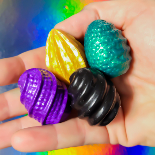 'Spooky' Graduated Set - 4 Piece Size Small Silicone Kegel Eggs - Texture & Firmness Sample Pack - Image 2