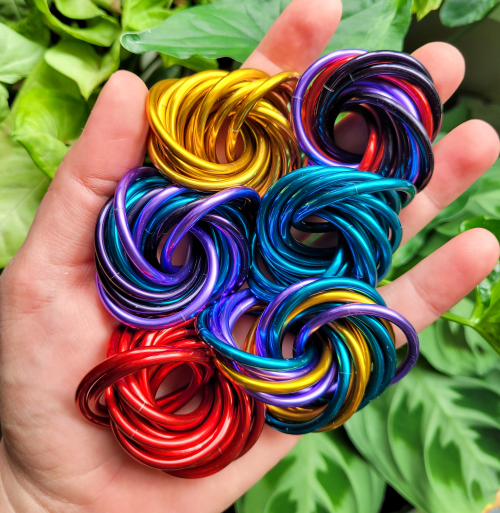Mystery XL Aluminum Ring Mobius Fidget