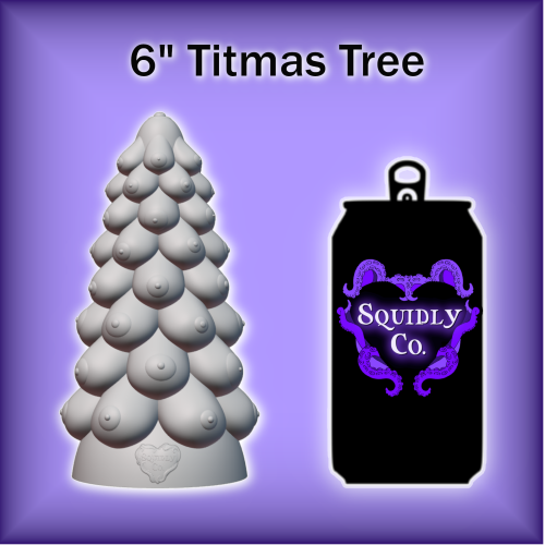 Mystery 6" Titmas Tree Fantasy Silicone Toy in the Base Type, and Firmness of Your Choice! - Image 2