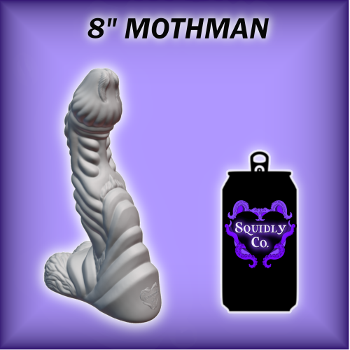Naughty Nebula 8" Mothman Fantasy Silicone Toy in Medium Firm - Pick Your Pearl & Base Color! - Image 5