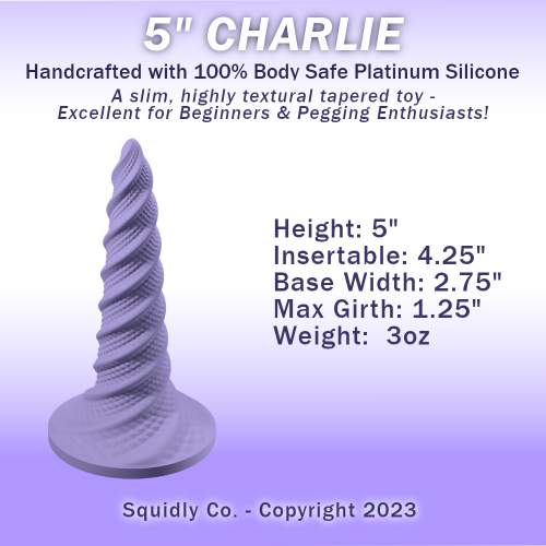 Opal Gemstone Swirl 5" 'Charlie The Unicorn Horn' Fantasy Silicone Toy in Medium Firm - Image 2
