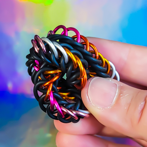 Pride Flag Chainmail Stretchy Fidget Bracelets - Image 4