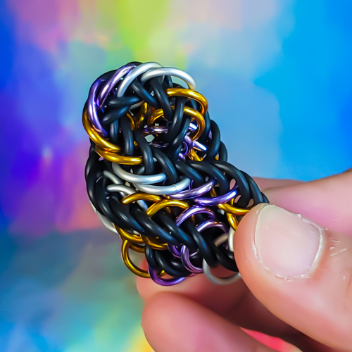 Pride Flag Chainmail Stretchy Fidget Bracelets - Image 6