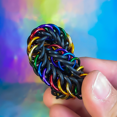 Pride Flag Chainmail Stretchy Fidget Bracelets - Image 7