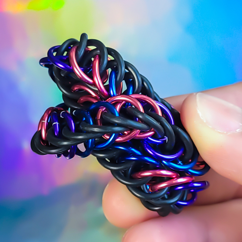 Pride Flag Chainmail Stretchy Fidget Bracelets - Image 8