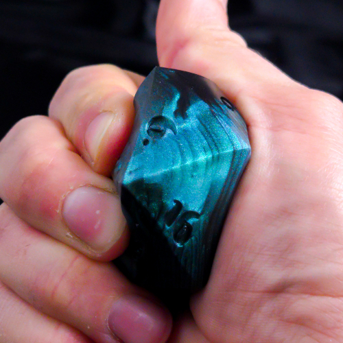 Mystery Chunky 40mm D20 Dice Silicone Squish Fidget - Image 4