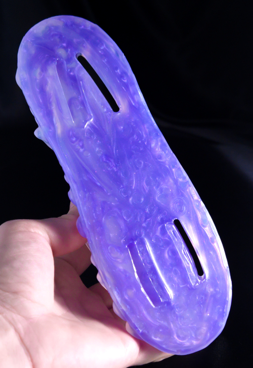 'Amethyst' Gemstone Swirl 8" Adira the Dragon Grinder W/ Tie Down Slots in Medium Firm - Image 4