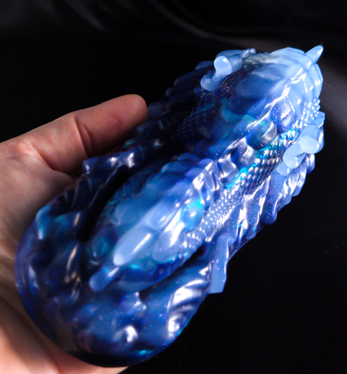 'Labradorite' Gemstone Swirl 8" Adira the Dragon Grinder W/ Tie Down Slots in Medium Firm - Image 2