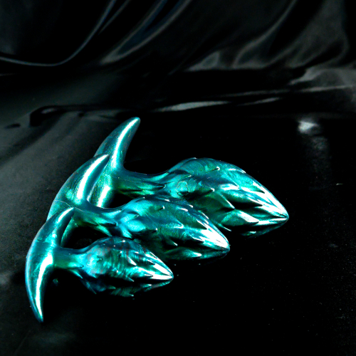 In Stock Signature Collection - 3 Piece Faepod Set - Medium Firm in Metallic Peacock Green - Image 3