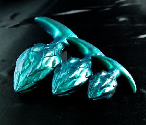 In Stock Signature Collection - 3 Piece Faepod Set - Medium Firm in Metallic Peacock Green - Image 4